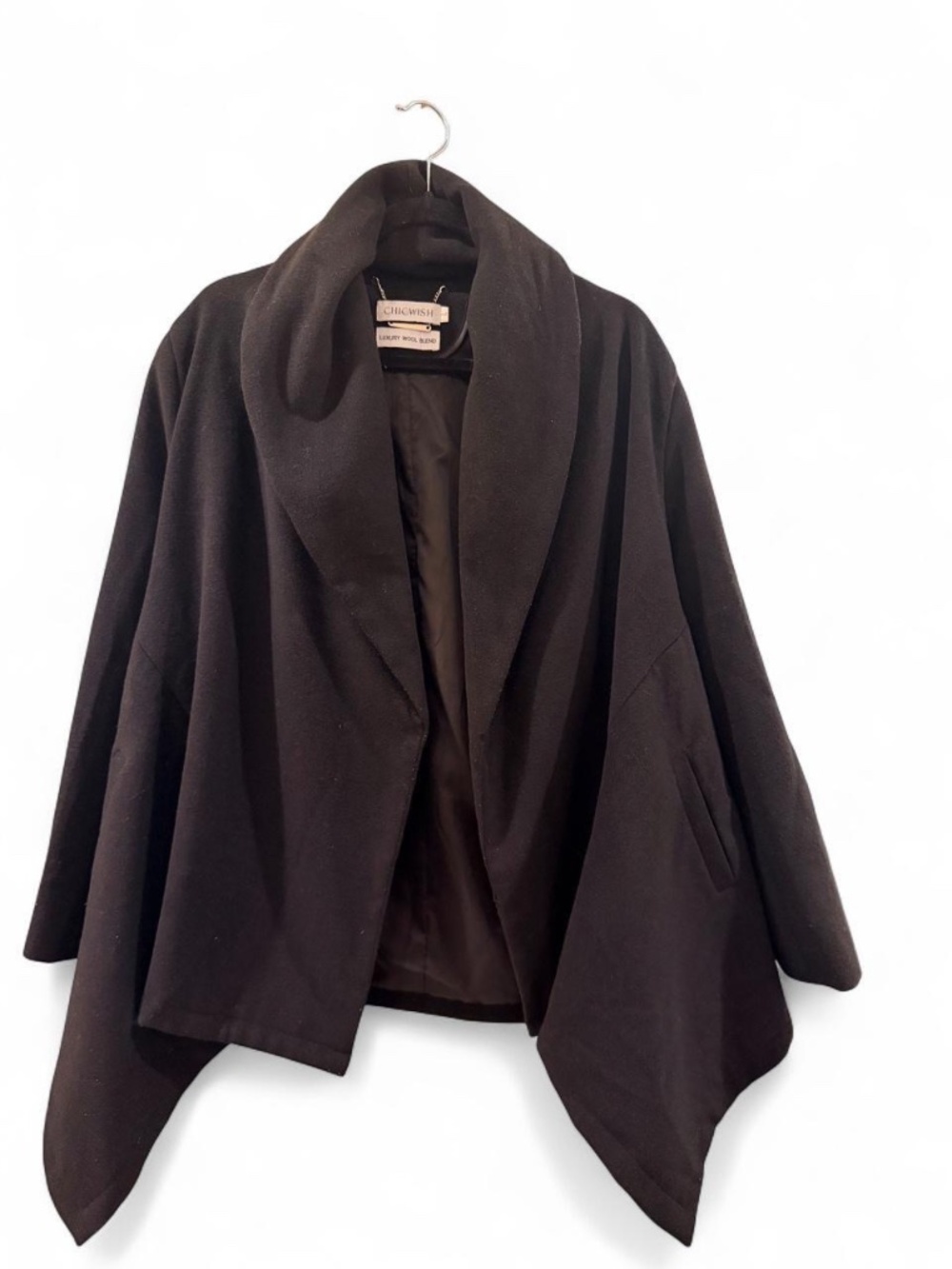 Chicwish Black Cape in size Large